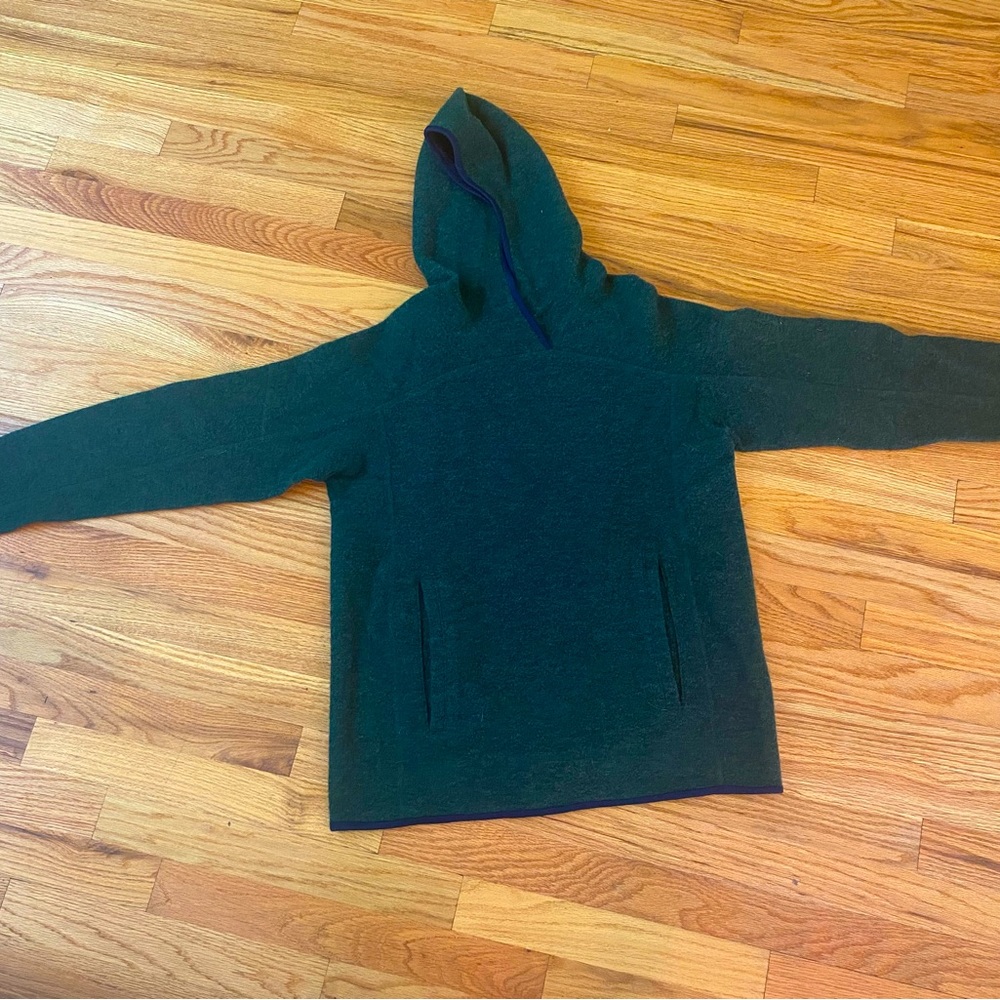 Ibex wool hoodie forest green unisex medium - LIKE NEW